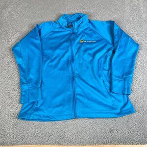 UPS Employee Jacket Womens XL Blue Full Zip Uniform Long Sleeve Logo Pockets